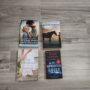 Nicholas Sparks + Lapena Book Lot 4 Romance Thriller Fiction Paperback Bundle